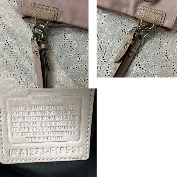 Coach Purple Shoulder Bag with Turnlock Closure - Picture 6 of 8